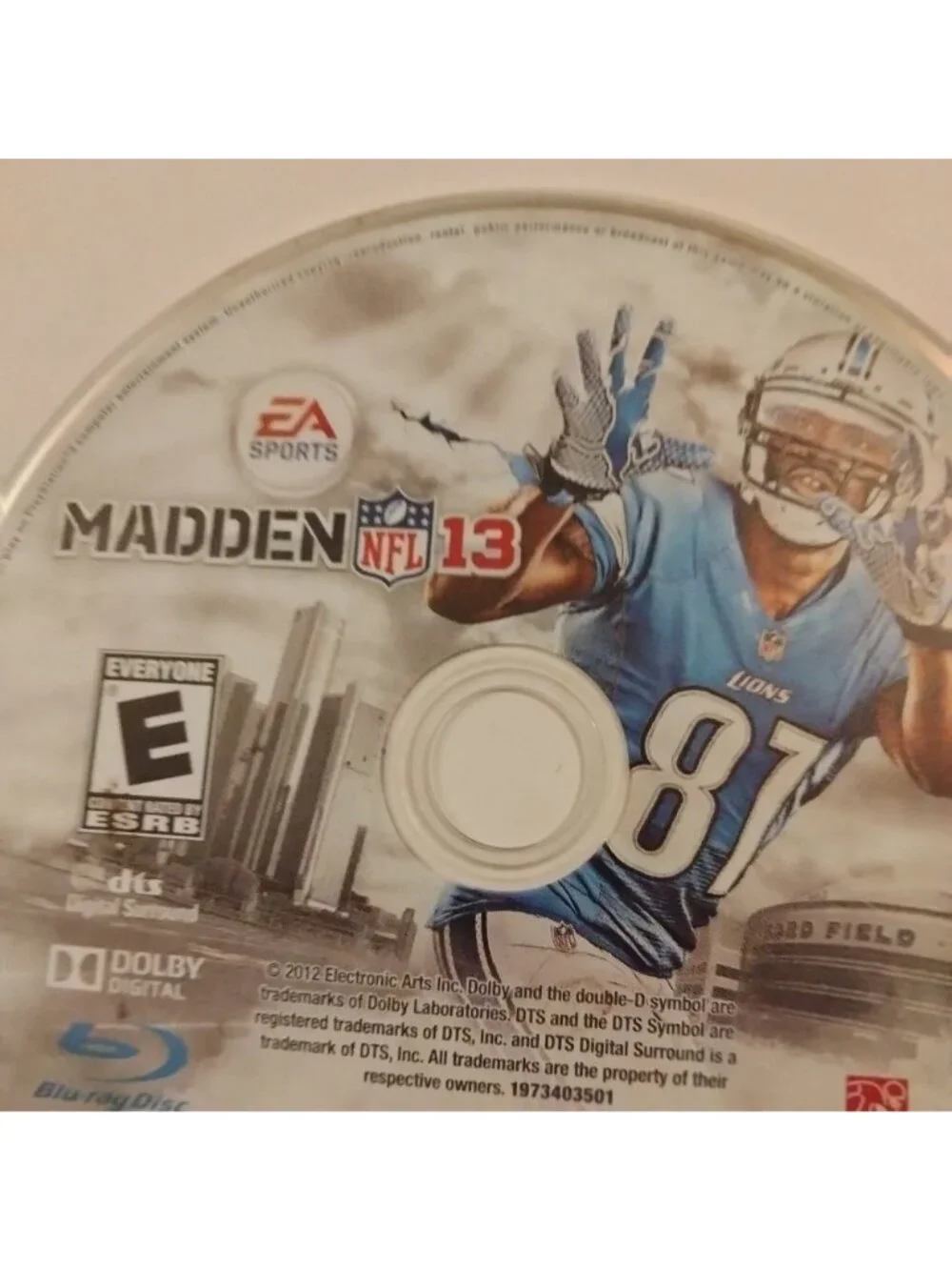 Madden NFL 13 PS3 Game Disc EA Sports Play Station